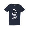 thumbnail image 1 of Keep Calm And Love Nepal Country People Patriotic Toddler Kids T-Shirt Tee, 1 of 2