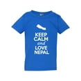 thumbnail image 1 of Keep Calm And Love Nepal Country People Patriotic Toddler Kids T-Shirt Tee, 1 of 2
