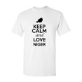 thumbnail image 1 of Keep Calm And Love Niger Country Patriotic Adult T-Shirt Tee, 1 of 2