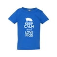 thumbnail image 1 of Keep Calm And Love Pigs Animals Funny Toddler Kids T-Shirt Tee, 1 of 2