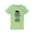 thumbnail image 1 of Keep Calm And Love Pigs Animals Funny Toddler Kids T-Shirt Tee, 1 of 2