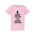 thumbnail image 1 of Keep Calm And Love Qatar Country People Patriotic Toddler Kids T-Shirt Tee, 1 of 2
