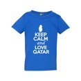 thumbnail image 1 of Keep Calm And Love Qatar Country People Patriotic Toddler Kids T-Shirt Tee, 1 of 2