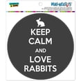 thumbnail image 1 of Keep Calm And Love Rabbits Automotive Car Refrigerator Locker Vinyl Magnet, 1 of 1