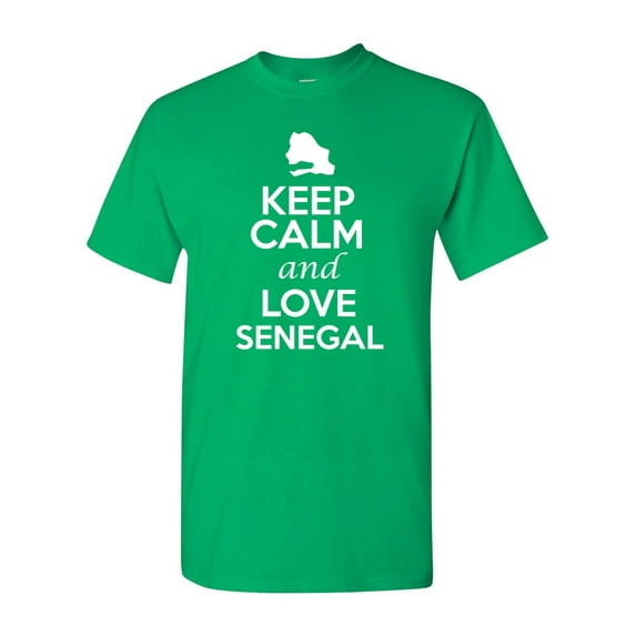 Keep Calm And Love Senegal Country Patriotic Adult T-Shirt Tee