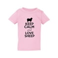 thumbnail image 1 of Keep Calm And Love Sheep Farm Animals Toddler Kids T-Shirt Tee, 1 of 2