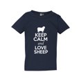 thumbnail image 1 of Keep Calm And Love Sheep Farm Animals Toddler Kids T-Shirt Tee, 1 of 2