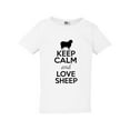 thumbnail image 1 of Keep Calm And Love Sheep Farm Animals Toddler Kids T-Shirt Tee, 1 of 2
