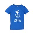 thumbnail image 1 of Keep Calm And Love Sloth Animal Lover Funny Toddler Kids T-Shirt Tee, 1 of 2