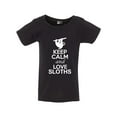 thumbnail image 1 of Keep Calm And Love Sloth Animal Lover Funny Toddler Kids T-Shirt Tee, 1 of 2