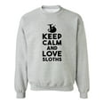 thumbnail image 1 of Keep Calm And Love Sloths Sweatshirt Men -SPIdeals Designs, Male 5X-Large, 1 of 4