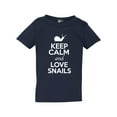 thumbnail image 1 of Keep Calm And Love Snails Shell Animal Lover Funny Toddler Kids T-Shirt Tee, 1 of 2