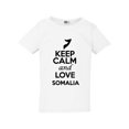 thumbnail image 1 of Keep Calm And Love Somalia Country Nation Patriotic Toddler Kids T-Shirt Tee, 1 of 2
