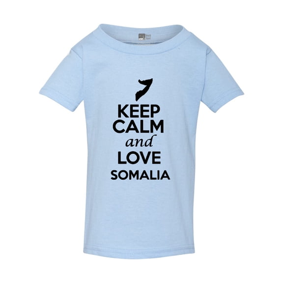 Keep Calm And Love Somalia Country Nation Patriotic Toddler Kids T-Shirt Tee