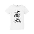 thumbnail image 1 of Keep Calm And Love Squids Cuttlefish Sea Animal Lover Toddler Kids T-Shirt Tee, 1 of 2