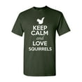 thumbnail image 1 of Keep Calm And Love Squirrels Nuts Animal Lover Adult T-Shirt Tee, 1 of 2
