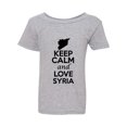 thumbnail image 1 of Keep Calm And Love Syria Country Nation Patriotic Toddler Kids T-Shirt Tee, 1 of 2
