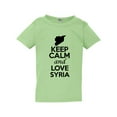 thumbnail image 1 of Keep Calm And Love Syria Country Nation Patriotic Toddler Kids T-Shirt Tee, 1 of 2