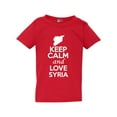 thumbnail image 1 of Keep Calm And Love Syria Country Nation Patriotic Toddler Kids T-Shirt Tee, 1 of 2
