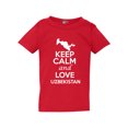 thumbnail image 1 of Keep Calm And Love Uzbekistan Country People Patriotic Toddler Kids T-Shirt Tee, 1 of 2