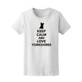 thumbnail image 1 of Keep Calm And Love Yorkshires Tee Women's - Women T-Shirt, Large, 1 of 2