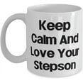 thumbnail image 1 of Keep Calm And Love Your Stepson 11oz 15oz Mug, Stepson Cup, Reusable For Stepson, 1 of 2