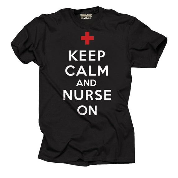 Keep Calm And Nurse In T-Shirt Gift For Nurse Tee Shirt XXX-Large Black