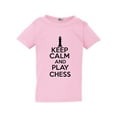 thumbnail image 1 of Keep Calm And Play Chess Board Game Funny Toddler Kids T-Shirt Tee, 1 of 2