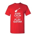 thumbnail image 1 of Keep Calm And Play Guitar Music Lover Musician DT Adult T-Shirt Tee, 1 of 2