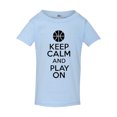 thumbnail image 1 of Keep Calm And Play On Basketball Sports Funny Toddler Kids T-Shirt Tee, 1 of 2