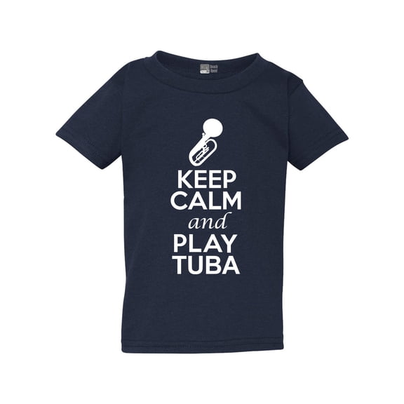 Keep Calm And Play Tuba Brass Music Lovers Musician Toddler Kids T-Shirt Tee