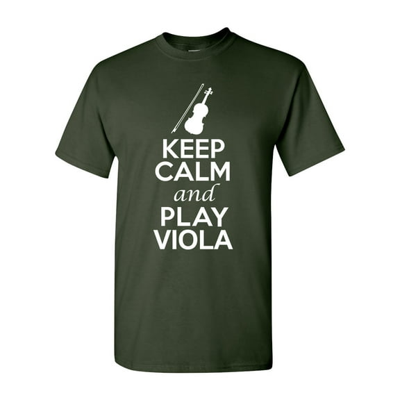 Keep Calm And Play Viola Music Lover Musician DT Adult T-Shirt Tee