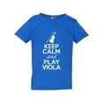 thumbnail image 1 of Keep Calm And Play Viola String Music Lovers Toddler Kids T-Shirt Tee, 1 of 2