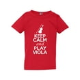 thumbnail image 1 of Keep Calm And Play Viola String Music Lovers Toddler Kids T-Shirt Tee, 1 of 2
