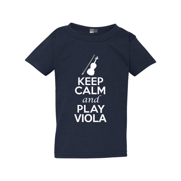 Keep Calm And Play Viola String Music Lovers Toddler Kids T-Shirt Tee