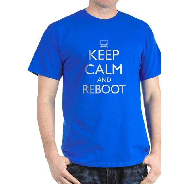 Keep Calm And Reboot T-Shirt - 100% Cotton T-Shirt - Walmart.com