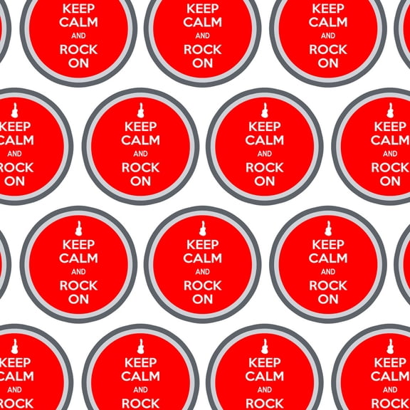 Keep Calm And Rock On Music Guitar Premium Gift Wrap Wrapping Paper Roll