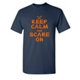 thumbnail image 1 of Keep Calm And Scare On Sarcastic Humor Graphic Novelty Funny Youth T Shirt, 1 of 1