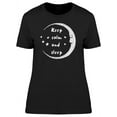 thumbnail image 1 of Keep Calm And Sleep Half Moon T-Shirt Women -Image by Shutterstock, Female Small, 1 of 2
