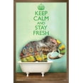 thumbnail image 1 of Keep Calm And Stay Fresh Wall Poster, 14.725" x 22.375", Framed, 1 of 3
