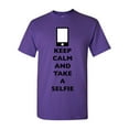 thumbnail image 1 of Keep Calm And Take A Selfie Phone Camera Picture Funny DT Adult T-Shirt Tee, 1 of 2