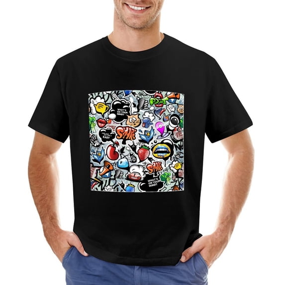 Keep Calm And Take It Easy Vintage T-shirt Mens Cotton Classic Crewneck Short Sleeve Tees Unisex Black S