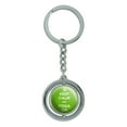 thumbnail image 1 of Keep Calm And Yoga On Namaste Spinning Circle Metal Keychain, 1 of 1