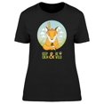 thumbnail image 1 of Keep Calm & Be Wild Cute Fox T-Shirt Women -Image by Shutterstock, Female XX-Large, 1 of 2