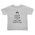 thumbnail image 1 of Keep Calm Call Godfather Cute Toddler T-Shirts for Boys Girls (Gray, 3T), 1 of 5