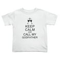 thumbnail image 1 of Keep Calm Call Godfather Cute Toddler T-Shirts for Boys Girls (White, Youth S), 1 of 5