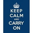 thumbnail image 1 of Keep Calm & Carry On - Blue Poster Print by The British Ministry of Information - 8 x 10 - Small, 1 of 1