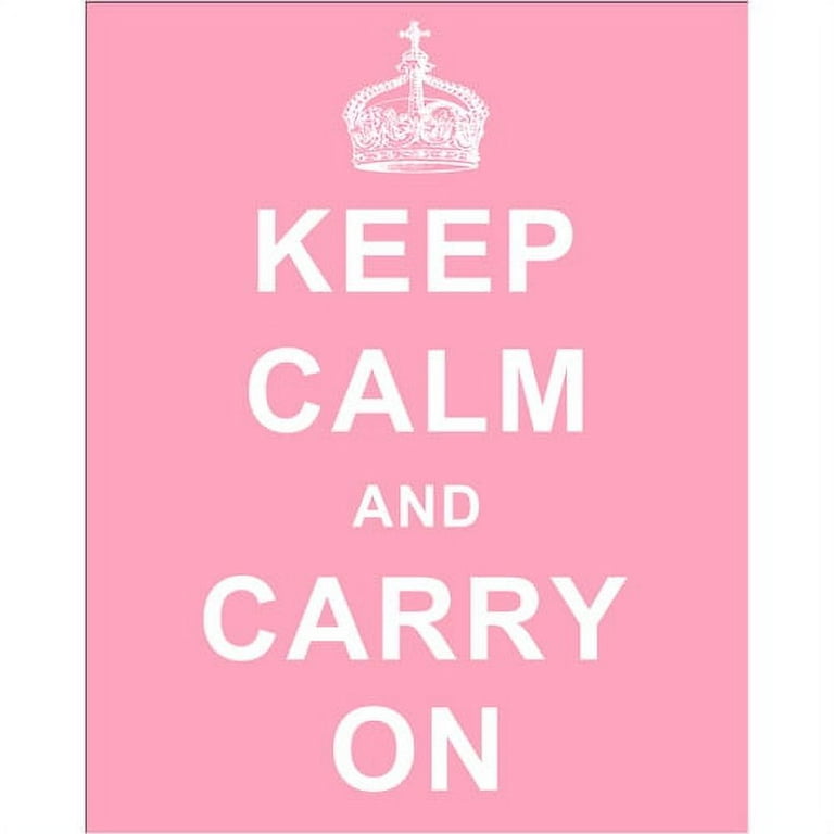 Keep Calm & Carry On Poster - Walmart.com