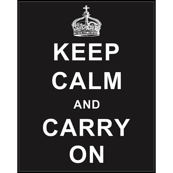 Keep Calm & Carry On Poster