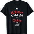 thumbnail image 1 of Keep Calm & Chase The Storm Chaser Lightning Tornado T-Shirt, 1 of 5